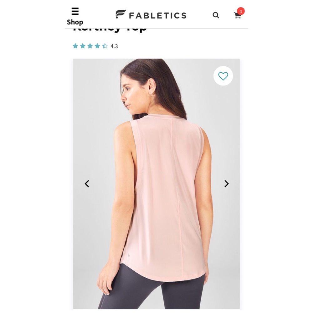 Fabletics tank - NEW WITH TAGS SIZE XS - Picture 2 of 2